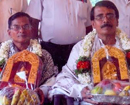 Udupi: Vidhyavardhaka Sangha, Shirva felicitates retired teachers Raju Gopal & Vasu Achar